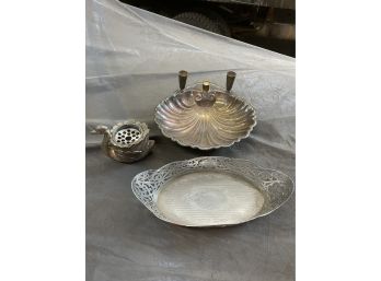Lot Of 3 Silver-plate Pieces