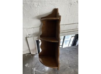 Solid Wood Hanging Corner Shelf