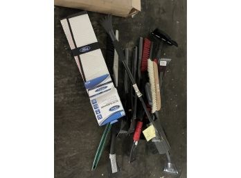 Lot Of Windshield Snow Scrapers & Brushes