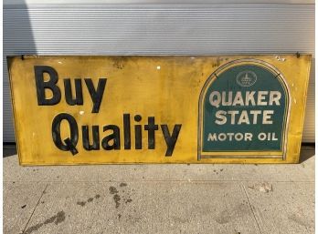 Vintage Metal Quaker State Motor Oil Buy Quality Sign