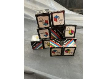 Lot Of 11 Rubik's Cube Keychains New In Box