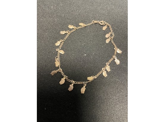 Sterling Silver Turtle Bracelet- Made In Italy