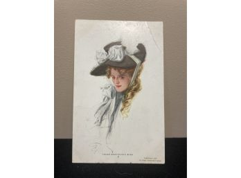 Those Bewitching Eyes By Chas Scribners & Sons Postcardv Copyright 1908