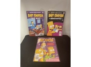 Lot Of 3 Bart Simpson Comic Books