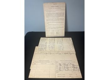 Stack Of Vintage Report Cards From 1950