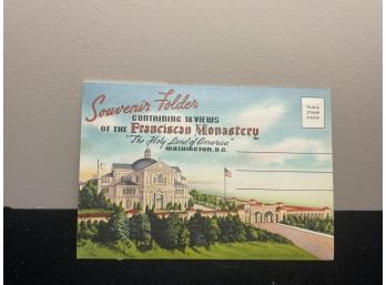 Souvenir Folder Of Franciscan Monastery, Washington DC