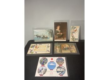 Lot Of 6 Vintage Greeting Postcards