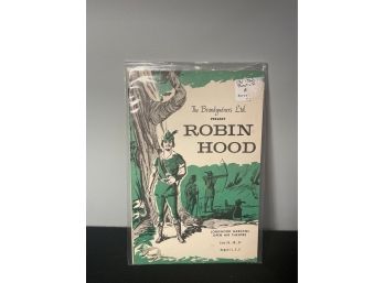 1960s Theatre Program Robin Hood