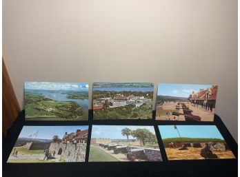 6 Vintage Fort Ticonderoga, NY Postcards