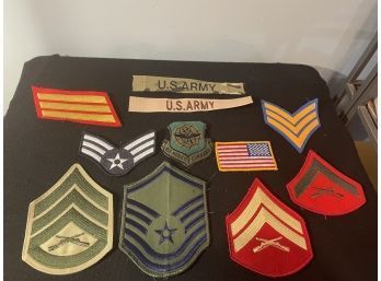 Lot Of 11 Assorted Military Patches