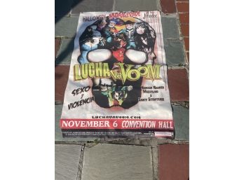 Halloween Maskerade Lucha Vavoom Vinyl Poster