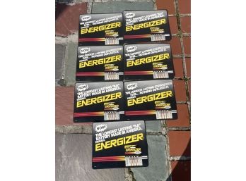 7 Energizer Battery Advertising Vinyl Signs