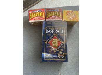 Four Sealed Baseball Card Boxes