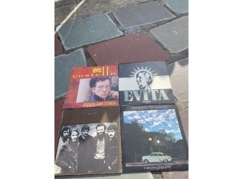 Lot Of 4 Vinyl Records - Evita- Costello- Jackson Browne