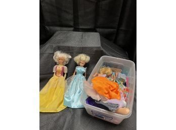 Lot Of Barbies & Accessories