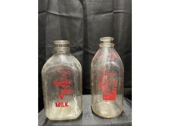 Antique Hygeia & Bordens One Gallon Milk Bottles