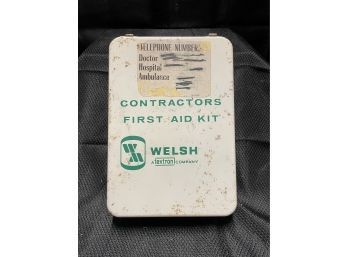 Vintage Welsh Contractors First Aid Kit