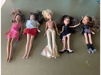 Lot Of 5 Barbies