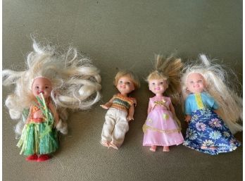 Lot Of 4 Children Dolls