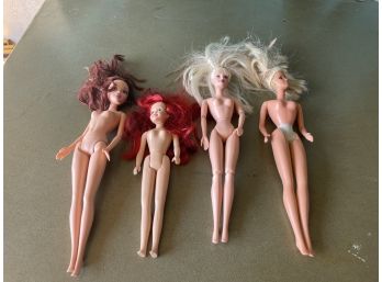 Lot Of 4 Nude Barbie Dolls- One From 1966