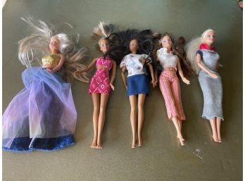 Lot Of 5 Barbie Dolls