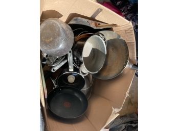 Box Full Of Pots And Pans
