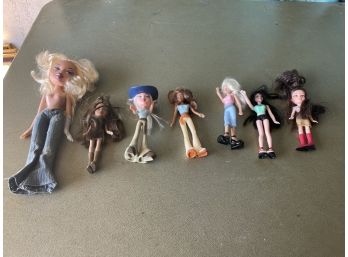 Lot Of 7 Plastic Dolls
