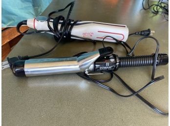 Two Curling Hair Irons