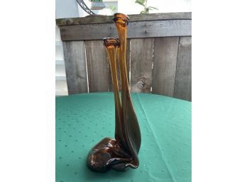 Amber Glass Bottle Deformed