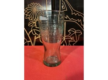 McDonald's Advertising Glass '15 McDonalds Famous Hamburgers Buy Them By The Bag' Embossed On The Glass 1948 E