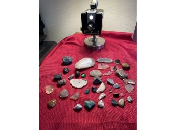 Lot Of Gemstones, Geodes And Rocks