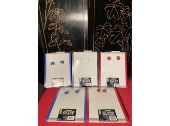 Lot Of 5 New Dry Erase Boards