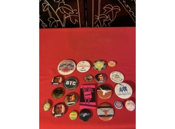 Lot Of Vintage And Newer Pushback Buttons