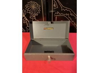 Vintage Asco Steel Master Bond Box With Key
