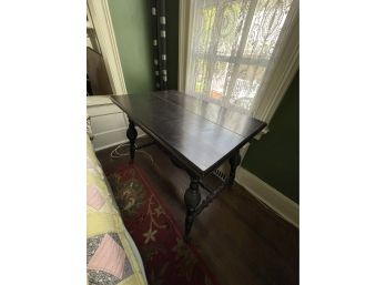 Victorian Solid Wood Table W/claw Feet & Drawer