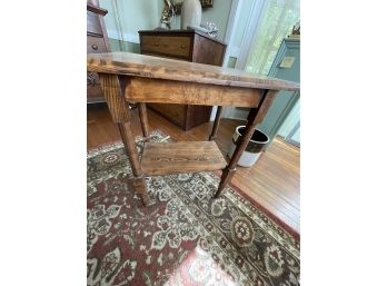 Antique Oak 2 Tier Side Table