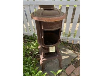 ANTIQUE NO. 19 POT BELLY STOVE- WISDOM OAK- THE WEHRLE CO-NEWARK, OH-