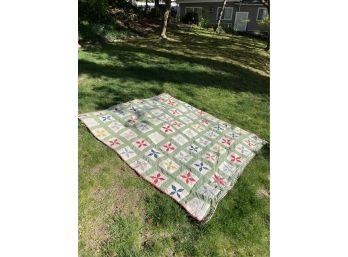 Green Handmade Quilt