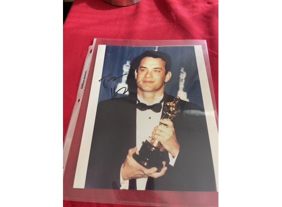 Autograph Photo Of Tom Hanks