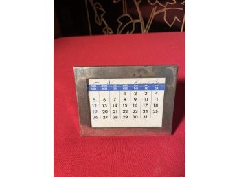 Tiffany & Co Sterling Silver Frame Perpetual Calendar