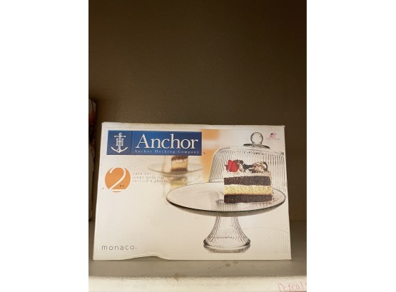 Anchor Hocking Monaco Cake Set