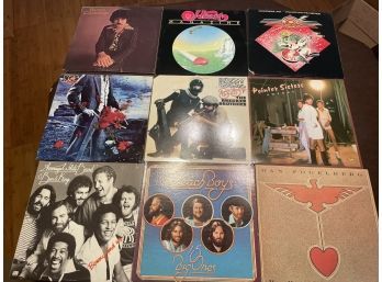 Lot Of 9 LPs - Yes, The Brecker Brothers, The Beach Boys, Etc.