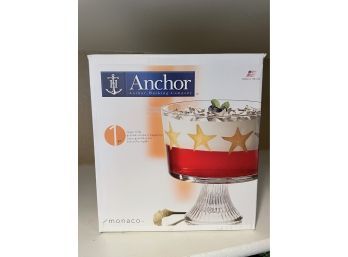 Anchor Hocking Monaco Footed Large Trifle Bowl
