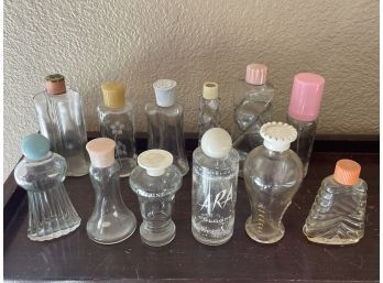 Assorted Art Deco Perfume/cologne Bottles - Lot Of 12