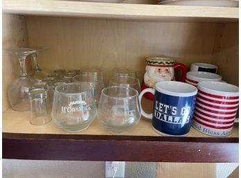 Misc. Glass / Mug Shelf Lot