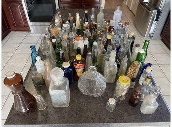 100 Plus Misc. Antique Bottles Lot