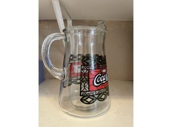 Glass Coca-cola Pitcher