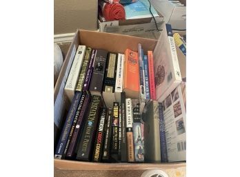 Assorted Books Box Lot - How To Get Rich, Trump, Etc