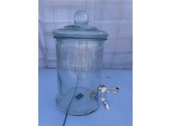 2-Gallon Glass Beverage Dispenser With Spigot