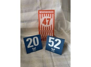 Stack Of Whataburger Table Tents